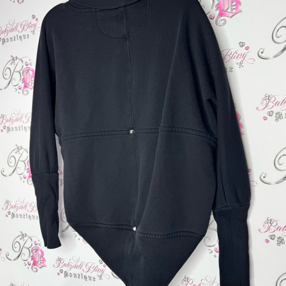 Wilfred aritzia cardigan black studded open waterfall comfy lounge Diderot - Picture 4 of 6